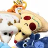 Colorful pizza-shaped plush pendant, cute kitchen decoration, car hanging keychain Application Scenario